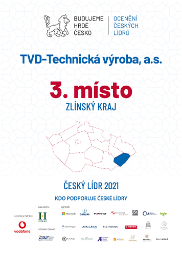 3. MÍSTO - ZLÍNSKÝ KRAJ ČESKÝ LÍDR 2021
